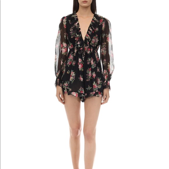 Zimmerman PRINTED SILK GEORGETTE PLAYSUIT - Picture 1 of 5